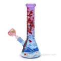 Purple Blue Gradient Valentine's Day Series Glass Beaker Bong